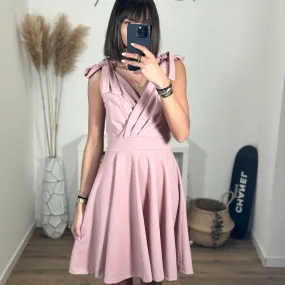 ROBE COURTE ROSE NORA